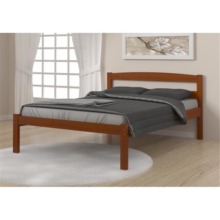 Fixturesfirst PD-575FE Full Size Econo Bed in Light Espresso FI3168157